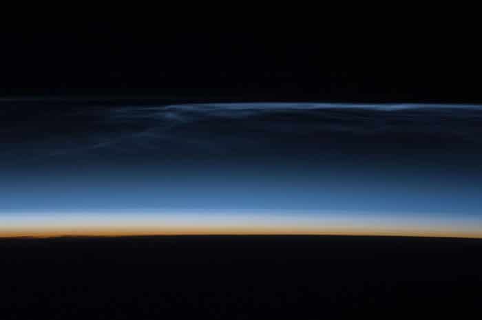 Chinese Government Denies Widely Seen UFO Was a Rocket ISS_17_-_Noctilucent_clouds_over_Asia