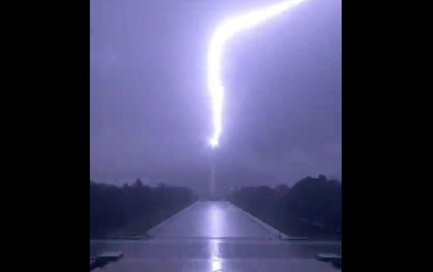 WATCH: Incredible Video Captures Moment Washington Monument Was Struck By Lightning